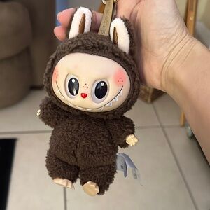 Brown Plush Brown Lafufu Macaron Bag Charm